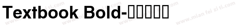 Textbook Bold字体转换